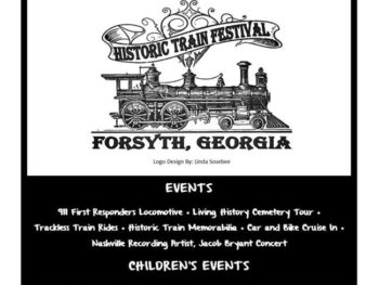 historic train festival flyer